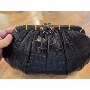 Vintage Judith Leiber black clutch